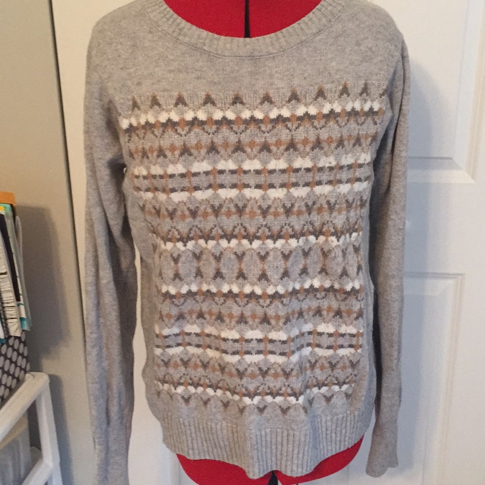 Grey Wool J. Crew Sweater